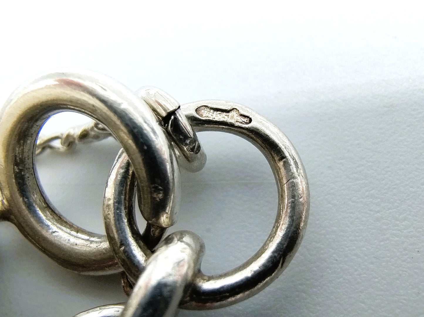 Zilveren bedelarmband met 9 bedels, 19,5 cm, 835