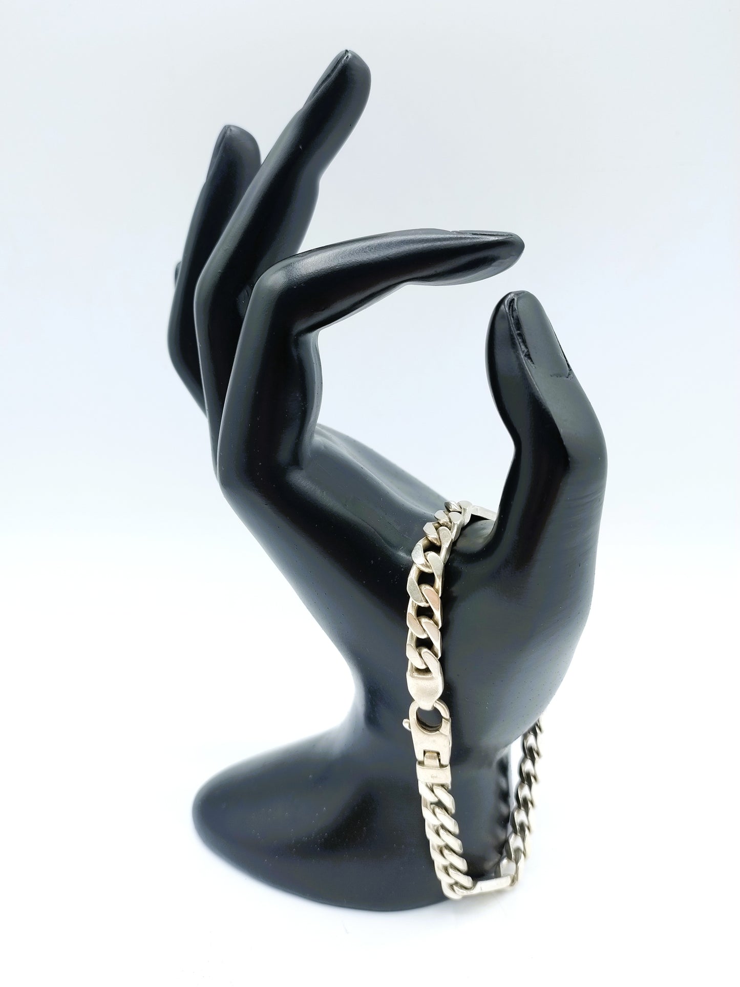 Silbernes Herrenarmband, 21,5 cm, 925