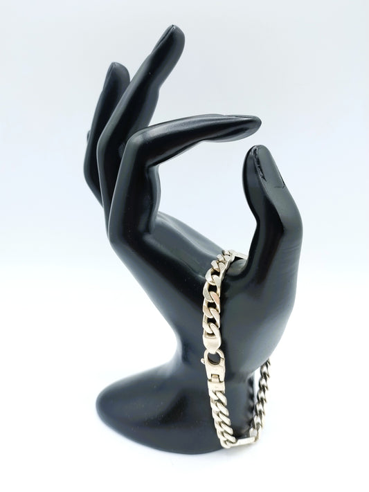 Silbernes Herrenarmband, 21,5 cm, 925
