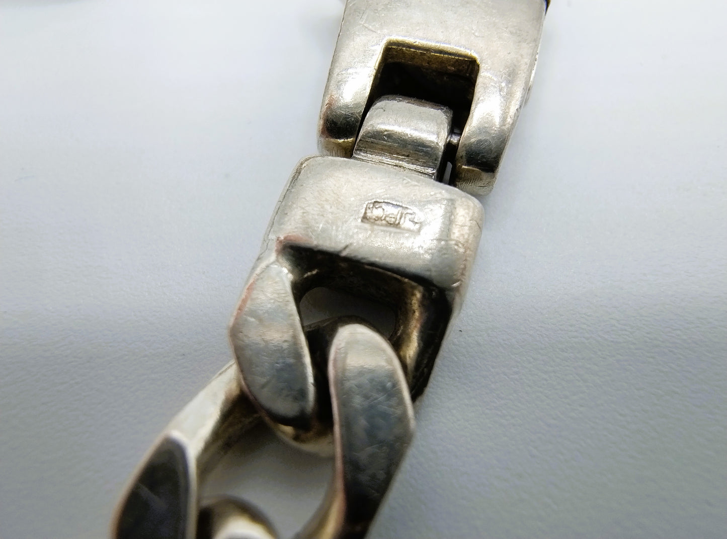 Silbernes Herrenarmband, 21,5 cm, 925