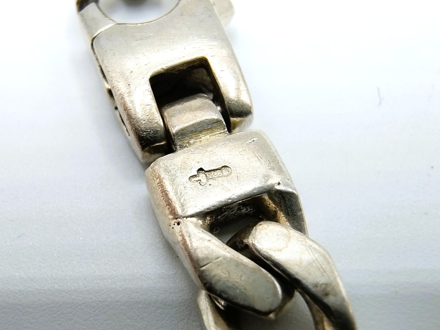 Silbernes Herrenarmband, 21,5 cm, 925