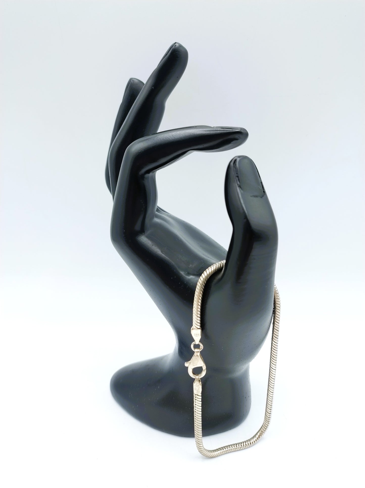 Silbernes Schlangenarmband, 22,5 cm, 925