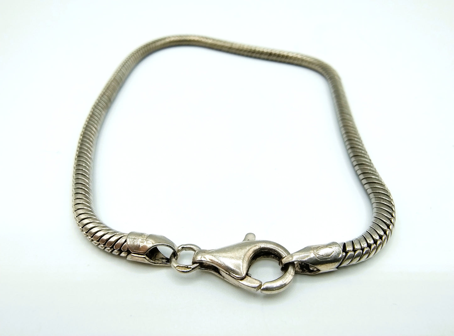 Silbernes Schlangenarmband, 22,5 cm, 925