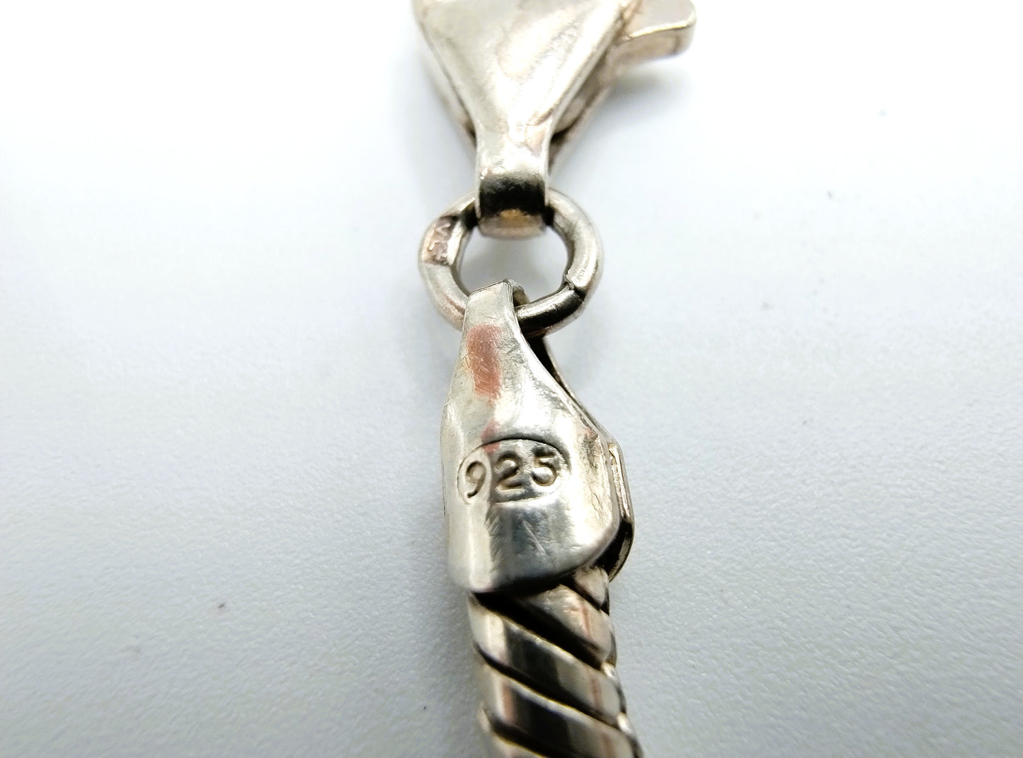 Silbernes Schlangenarmband, 22,5 cm, 925