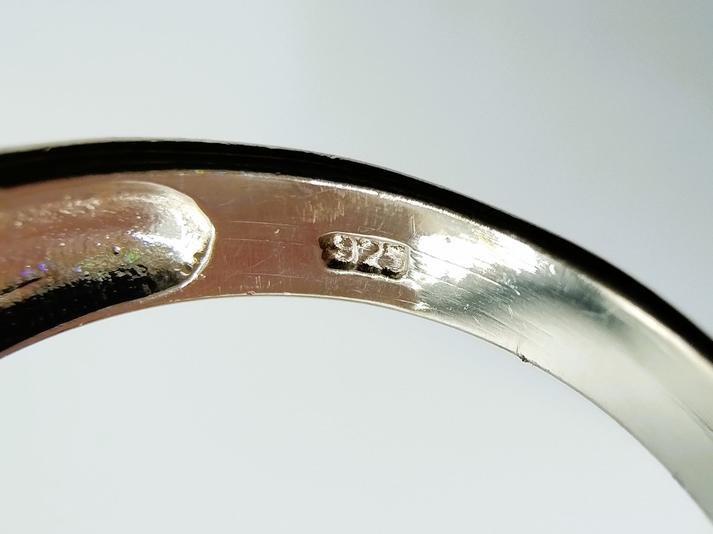 Silberring besetzt mit Zirkonia, 18 mm, 925