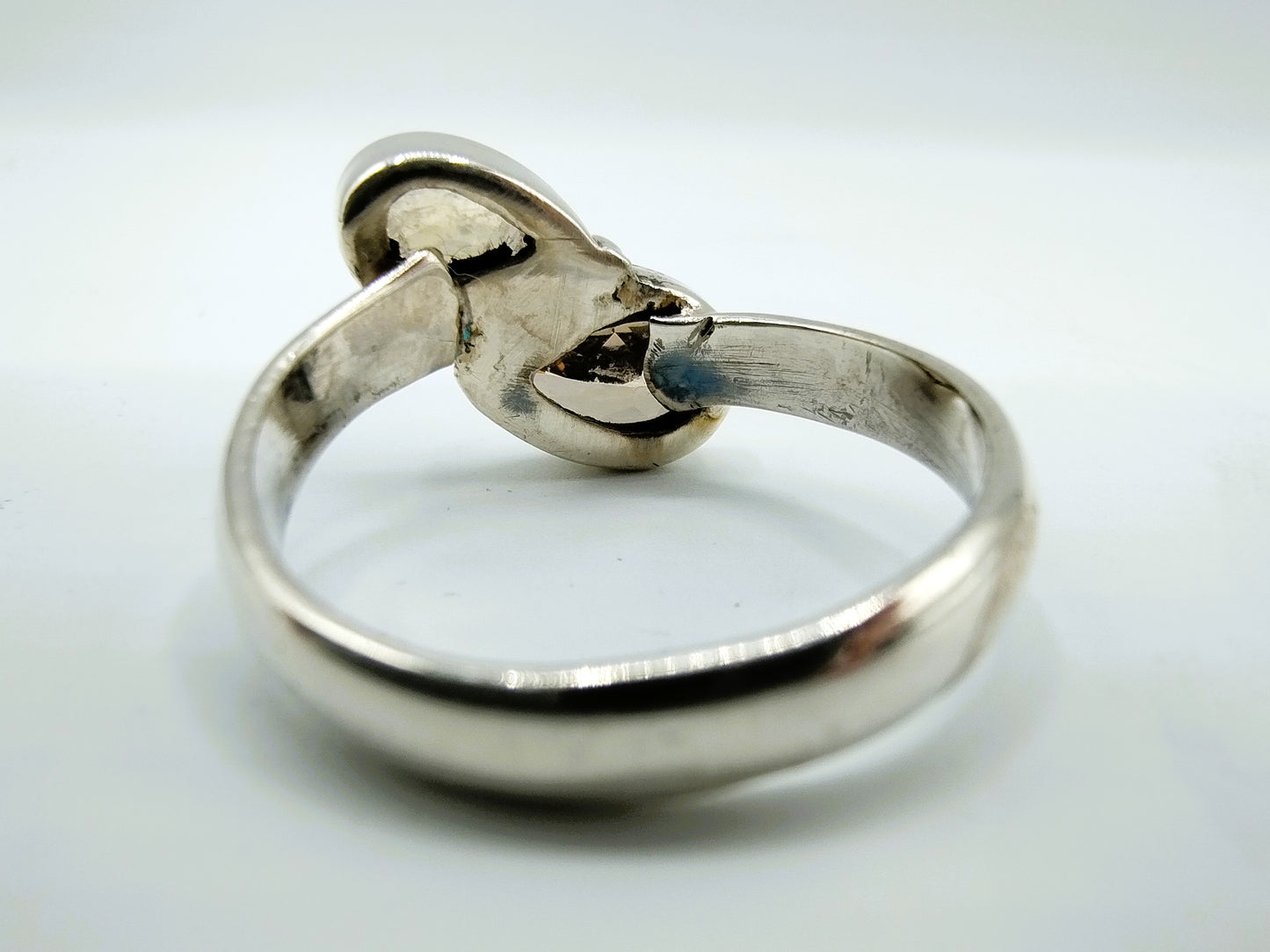 Zilveren ring met rookkwarts, 20 mm, 925
