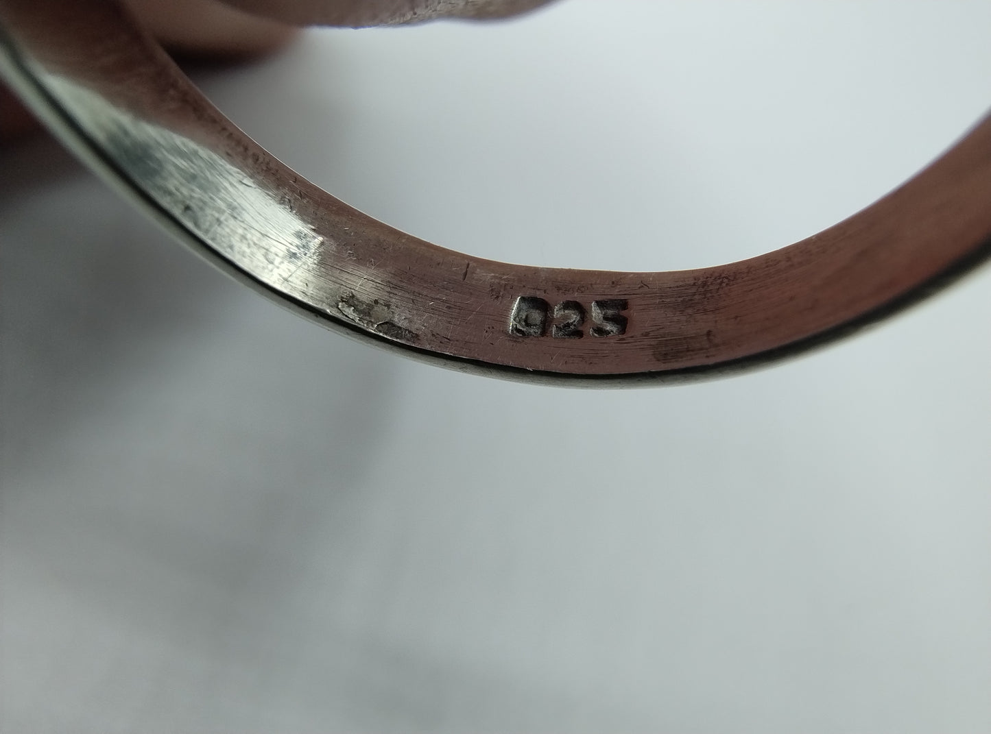 Zilveren ring met rookkwarts, 20 mm, 925