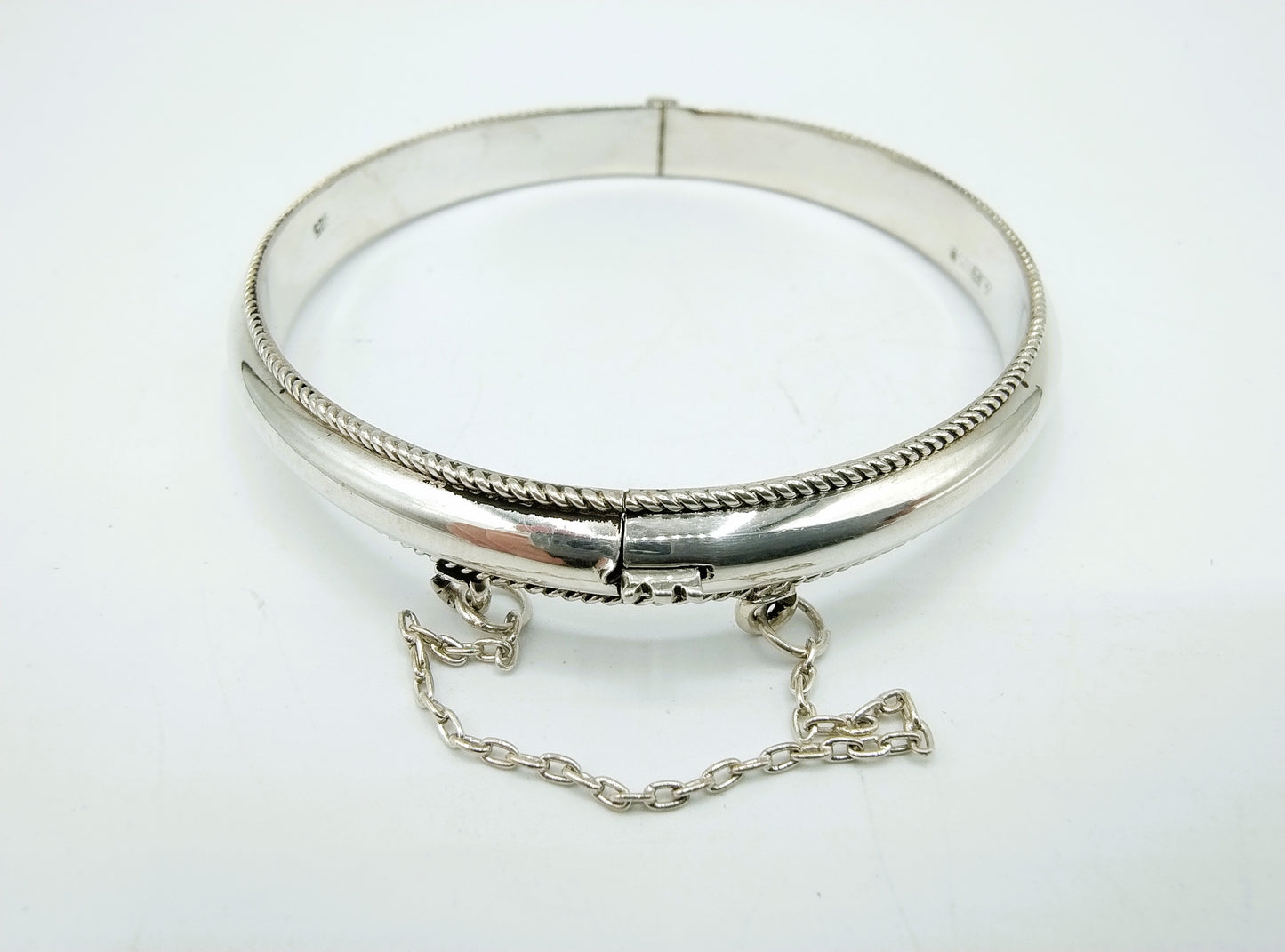 Silberarmband mit Blumenmuster, 925