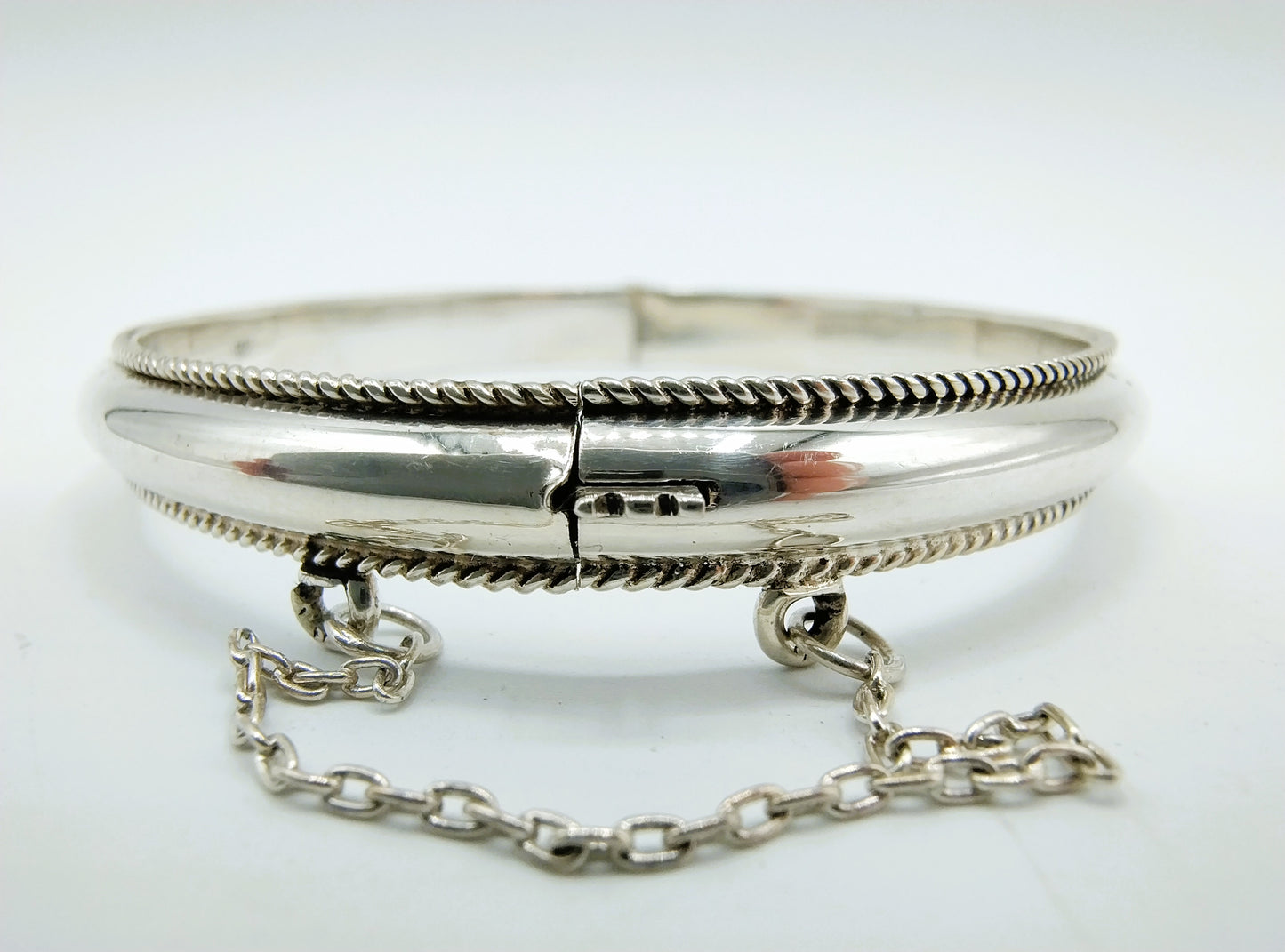 Silberarmband mit Blumenmuster, 925