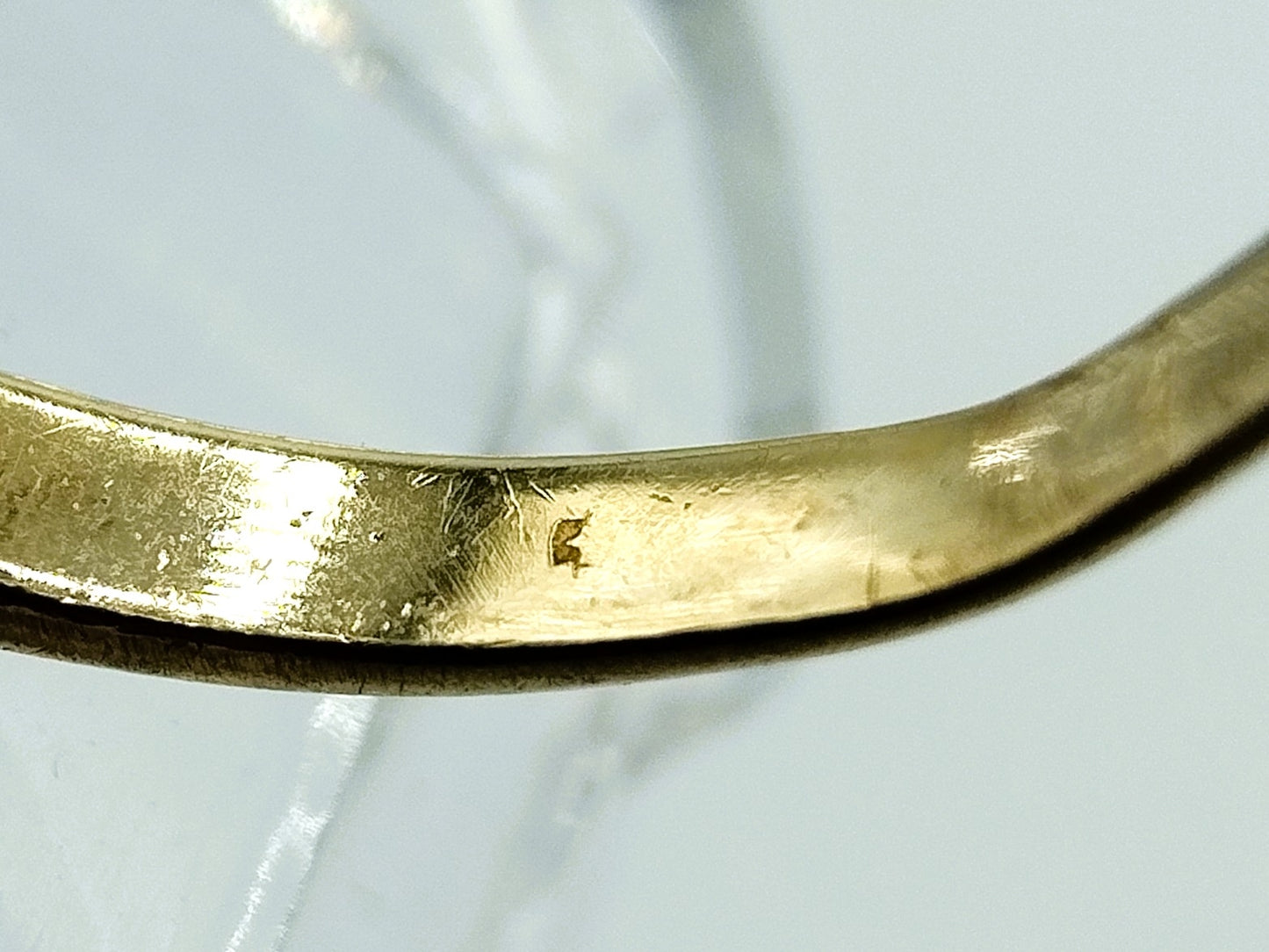 Gold-Solitärring, 15,5 mm