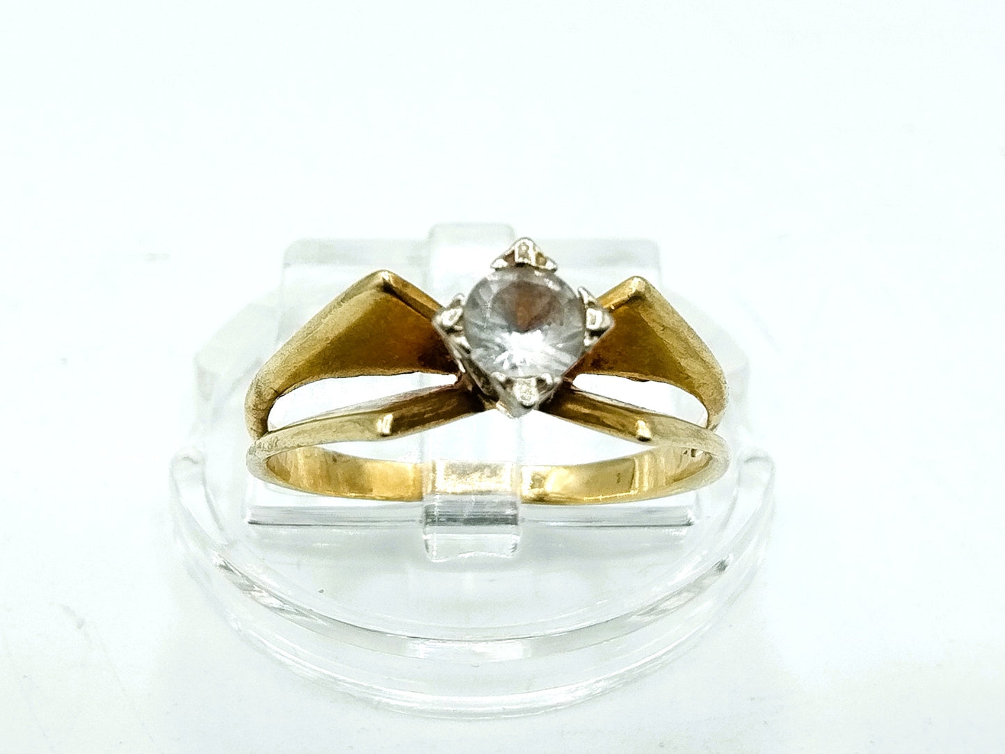 Gold-Solitärring, 15,5 mm