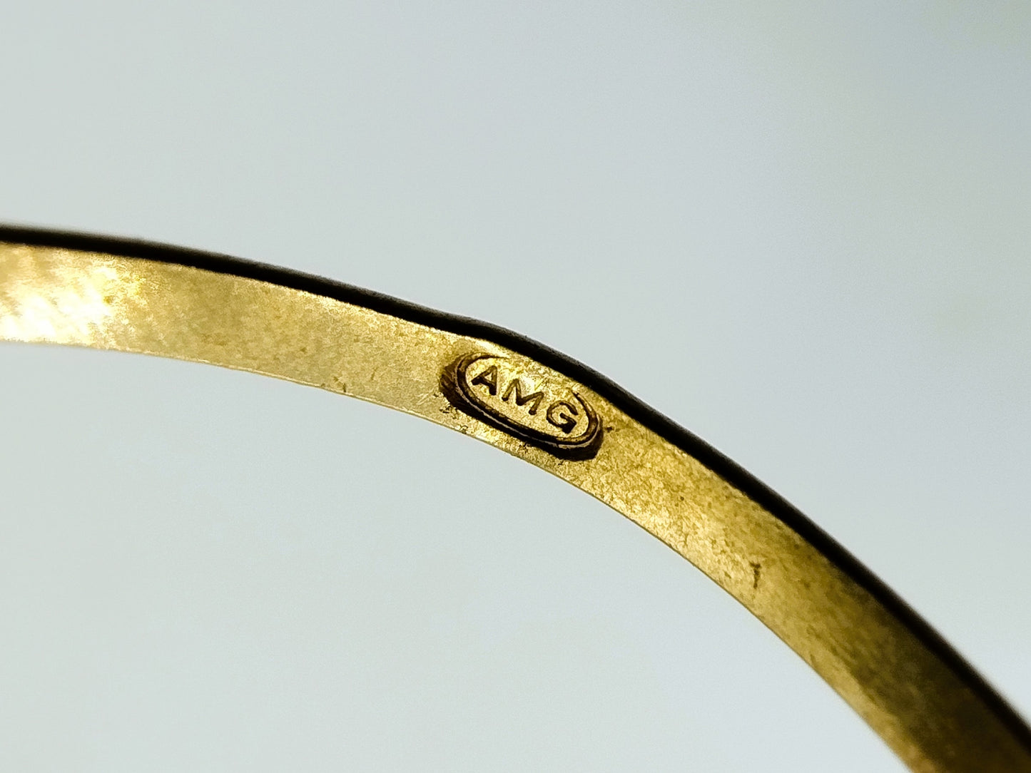 18 carat gold knot ring, 16 mm