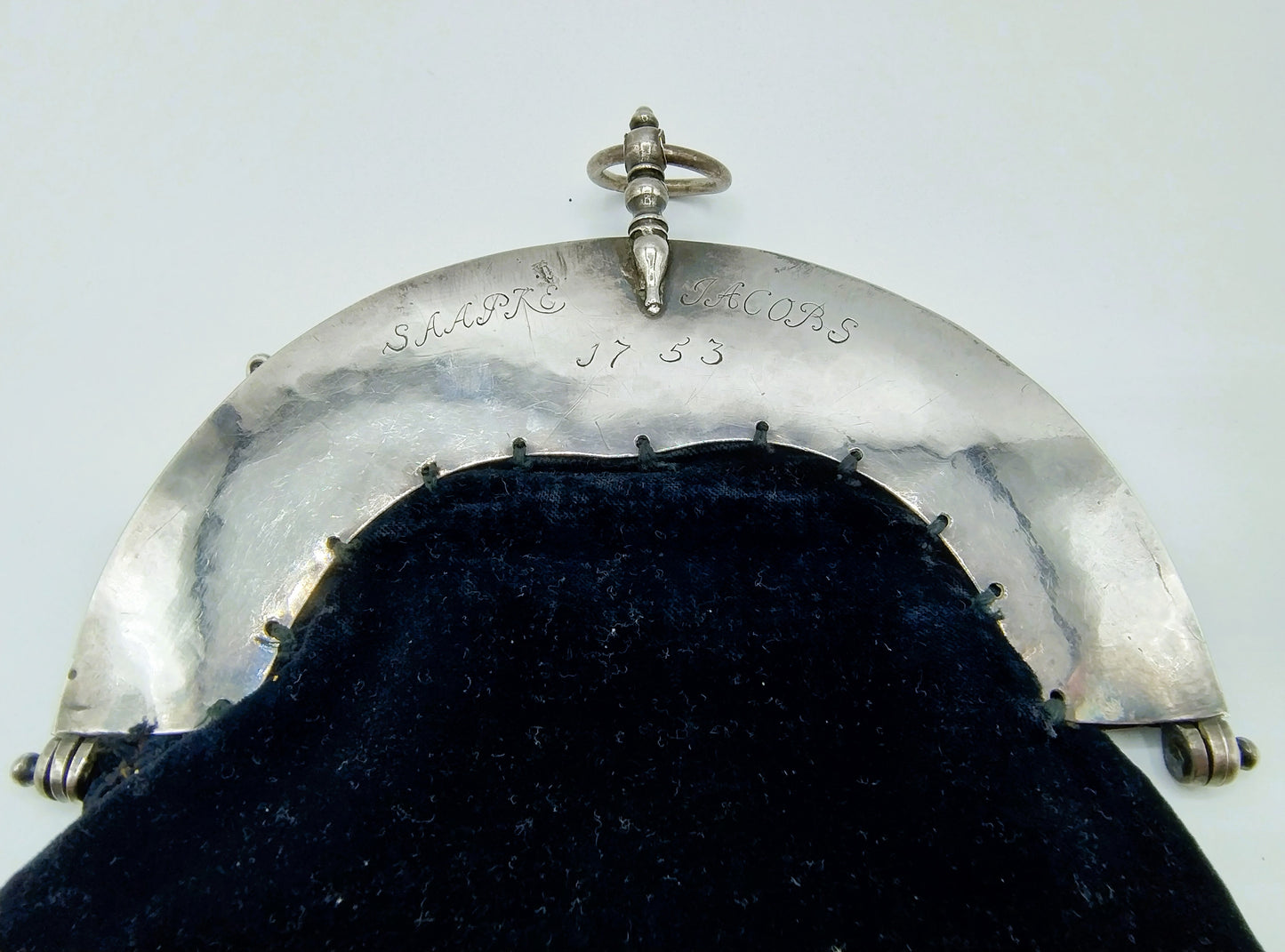 Silver buckle bag, LJ Ringnalda, Bolsward, 1753