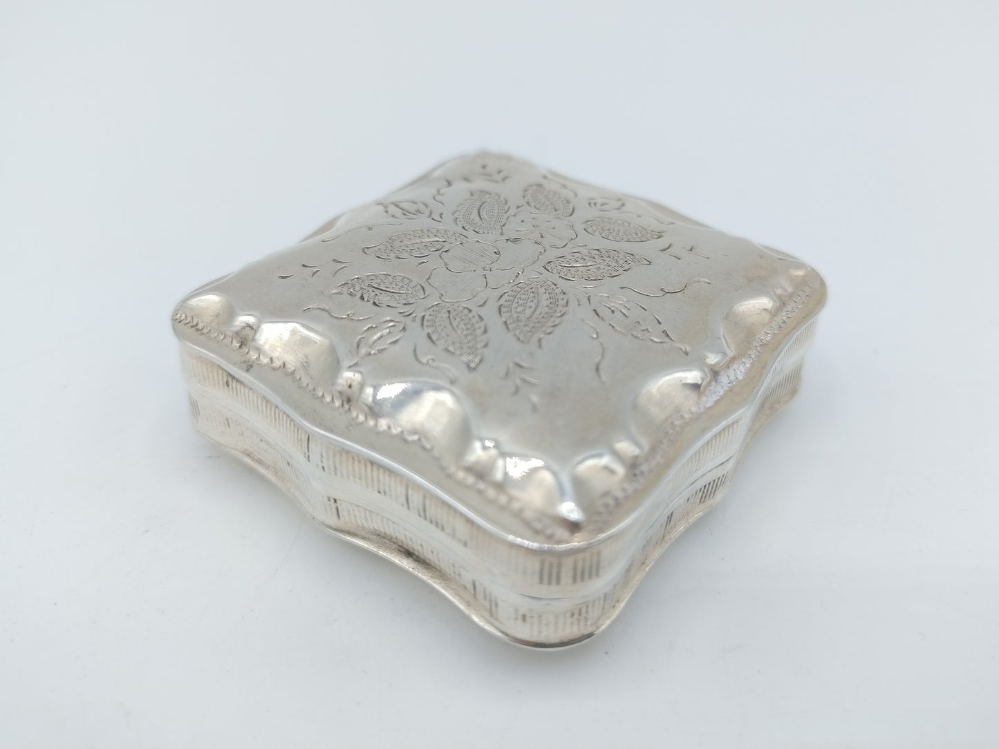 Silberne Pfefferminzdose, WJ Stekelenburg, Schoonhoven, 1862