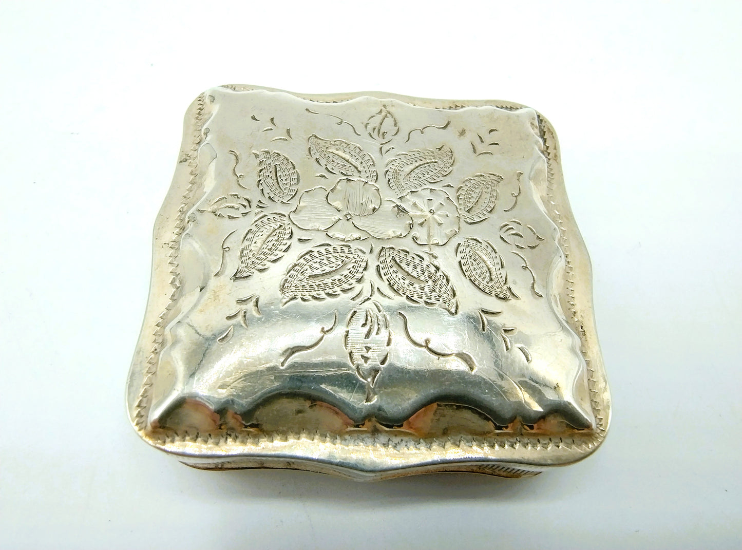 Silberne Pfefferminzdose, WJ Stekelenburg, Schoonhoven, 1862