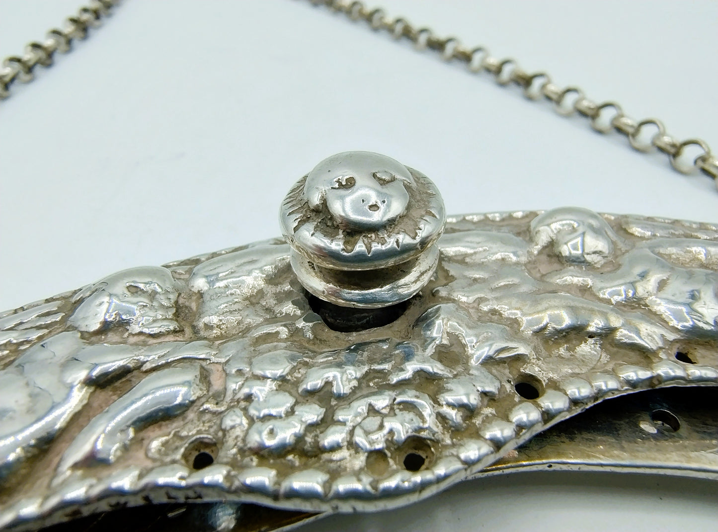 Silver purse clasp, D. van Hensboom, Zwolle, 1727