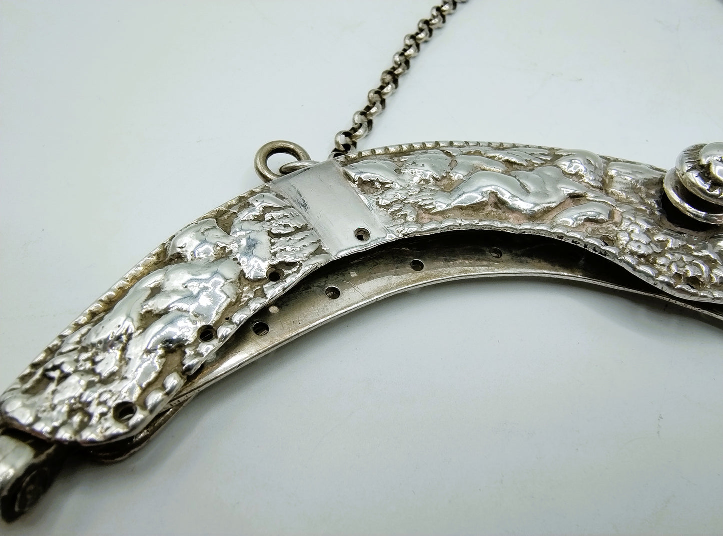 Silver purse clasp, D. van Hensboom, Zwolle, 1727