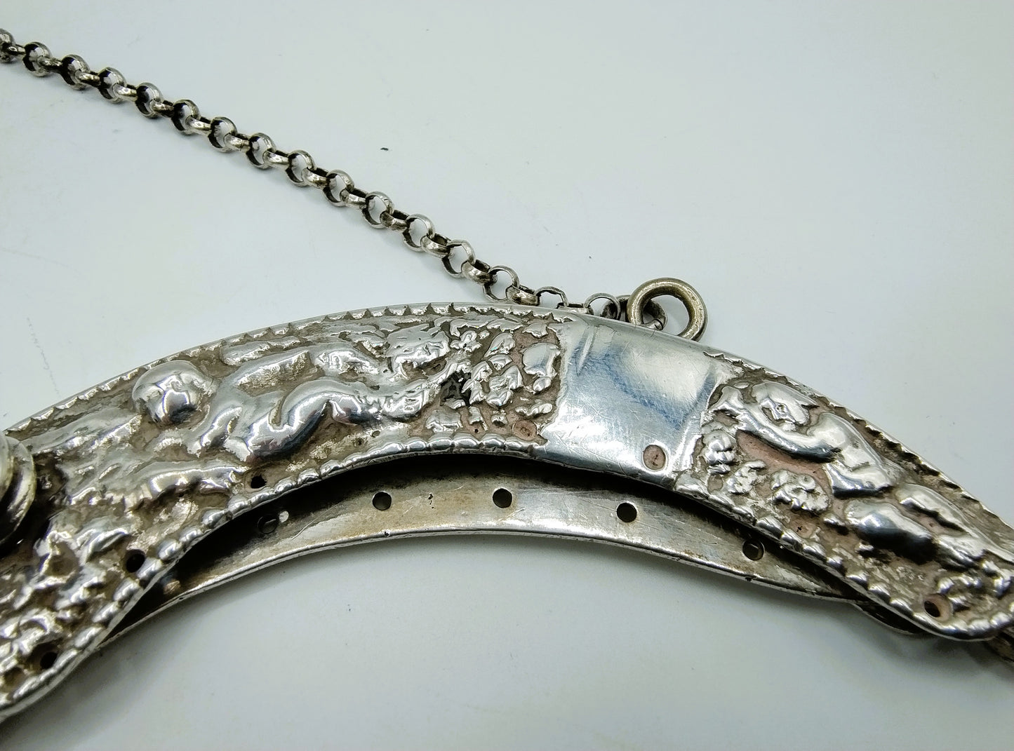 Silver purse clasp, D. van Hensboom, Zwolle, 1727