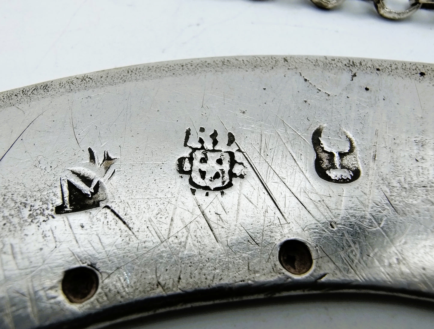 Silver purse clasp, D. van Hensboom, Zwolle, 1727