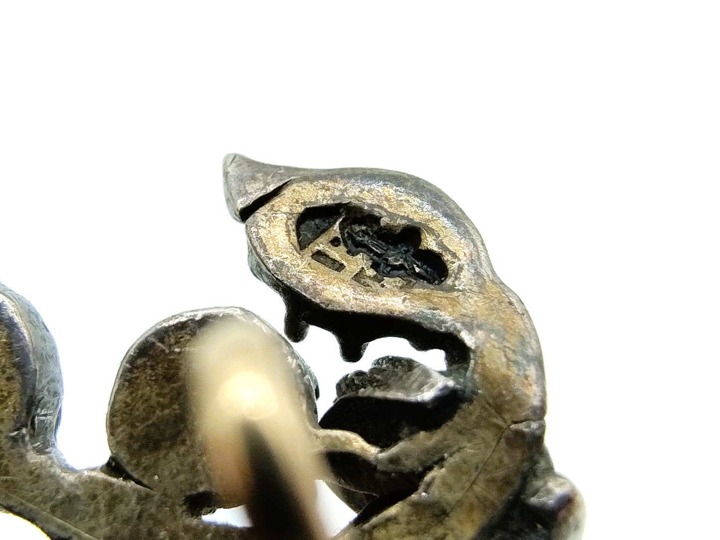 Silver/gold branch brooch set with 17 rose diamonds, 19th century