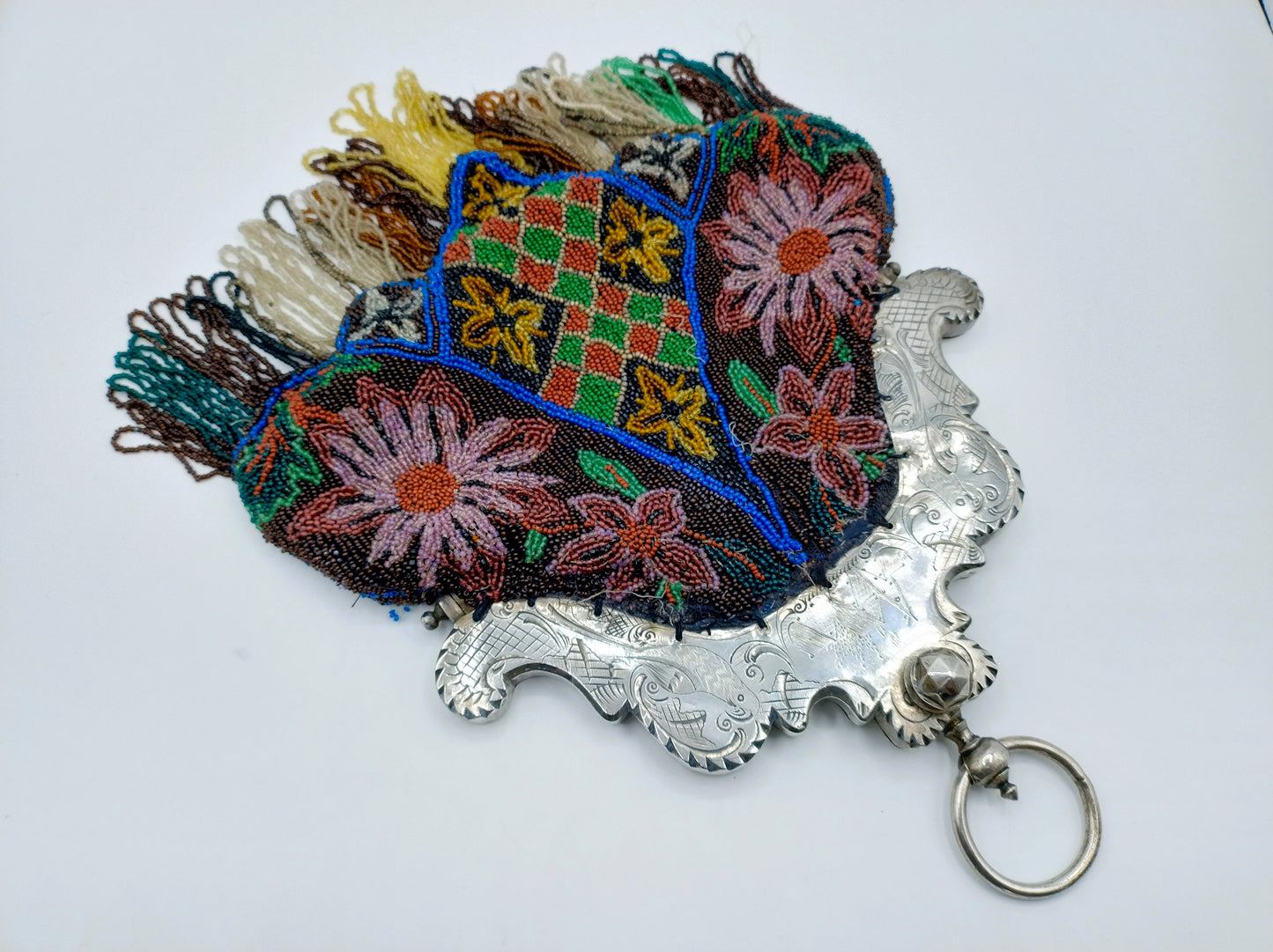 Silver purse bracket (parrots), G. Lazonder Schoonhoven, 1797