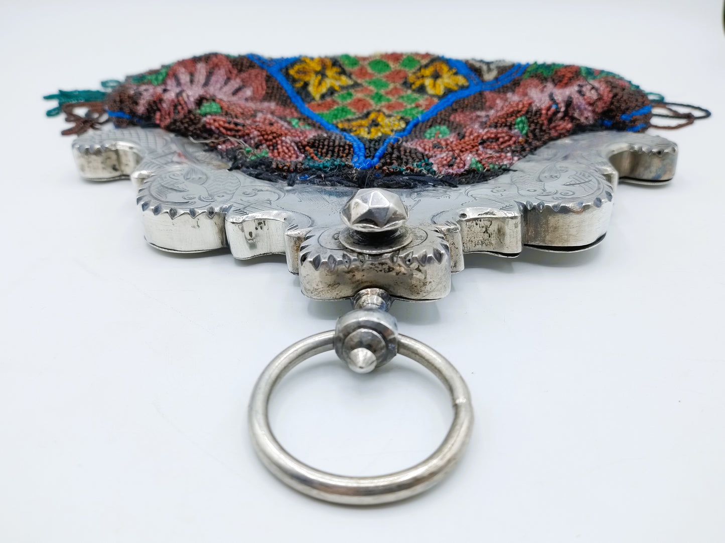 Silver purse bracket (parrots), G. Lazonder Schoonhoven, 1797