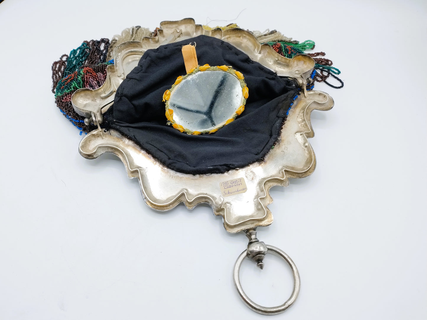 Silver purse bracket (parrots), G. Lazonder Schoonhoven, 1797