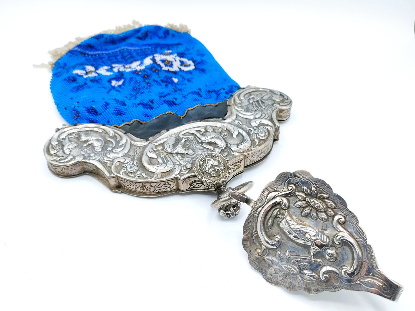 Silver purse clasp with skirt hook, H. van der Heyden, Leeuwarden, ca. 1800