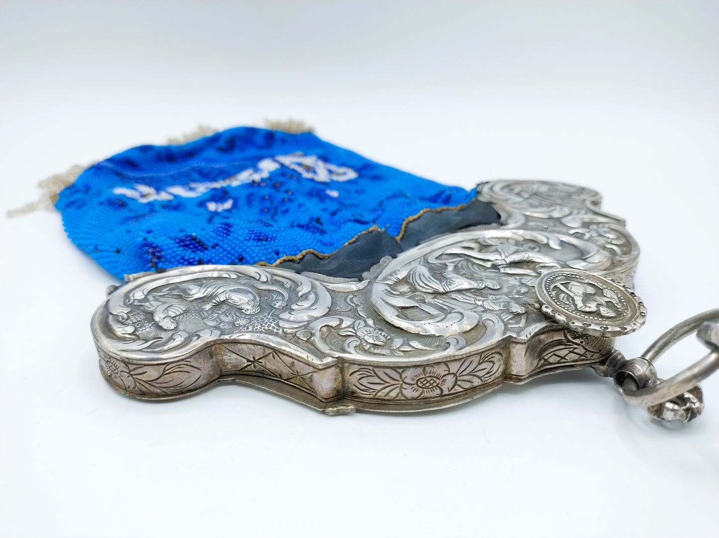 Silver purse clasp with skirt hook, H. van der Heyden, Leeuwarden, ca. 1800