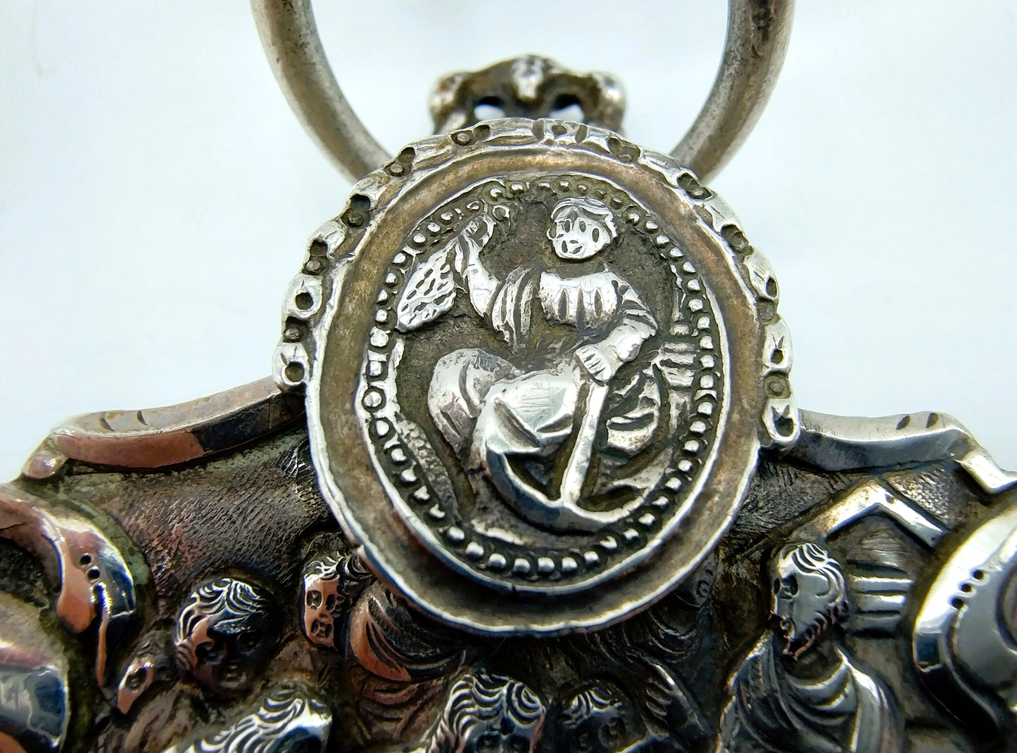 Silver purse clasp with skirt hook, H. van der Heyden, Leeuwarden, ca. 1800