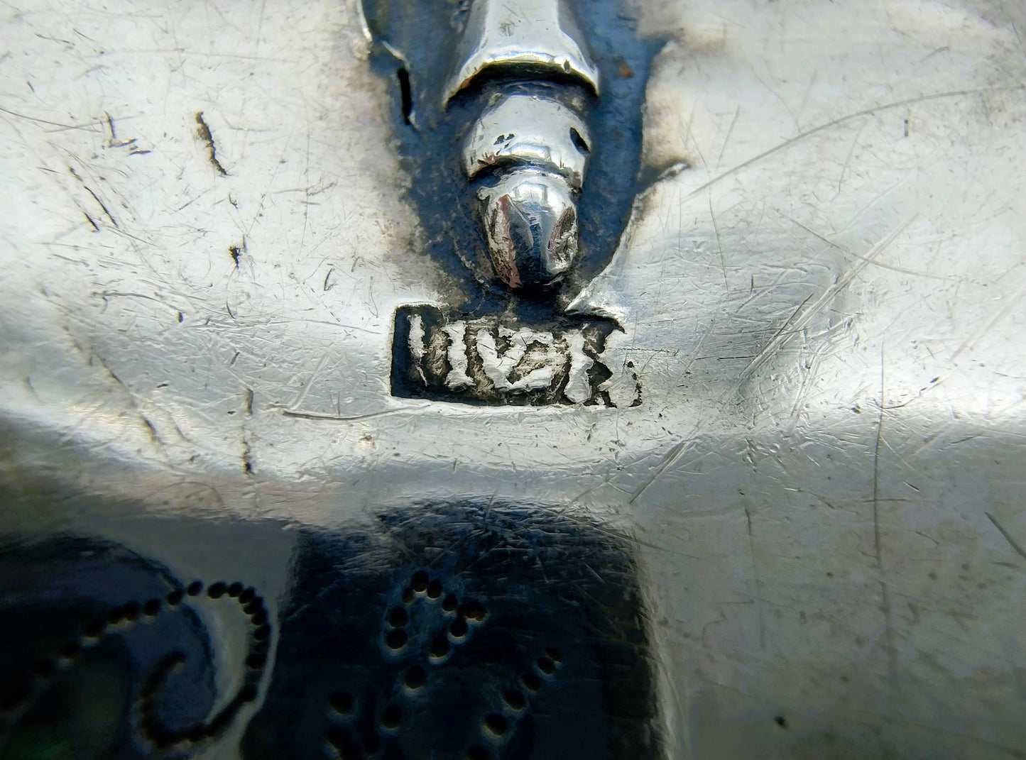 Silver purse clasp with skirt hook, H. van der Heyden, Leeuwarden, ca. 1800