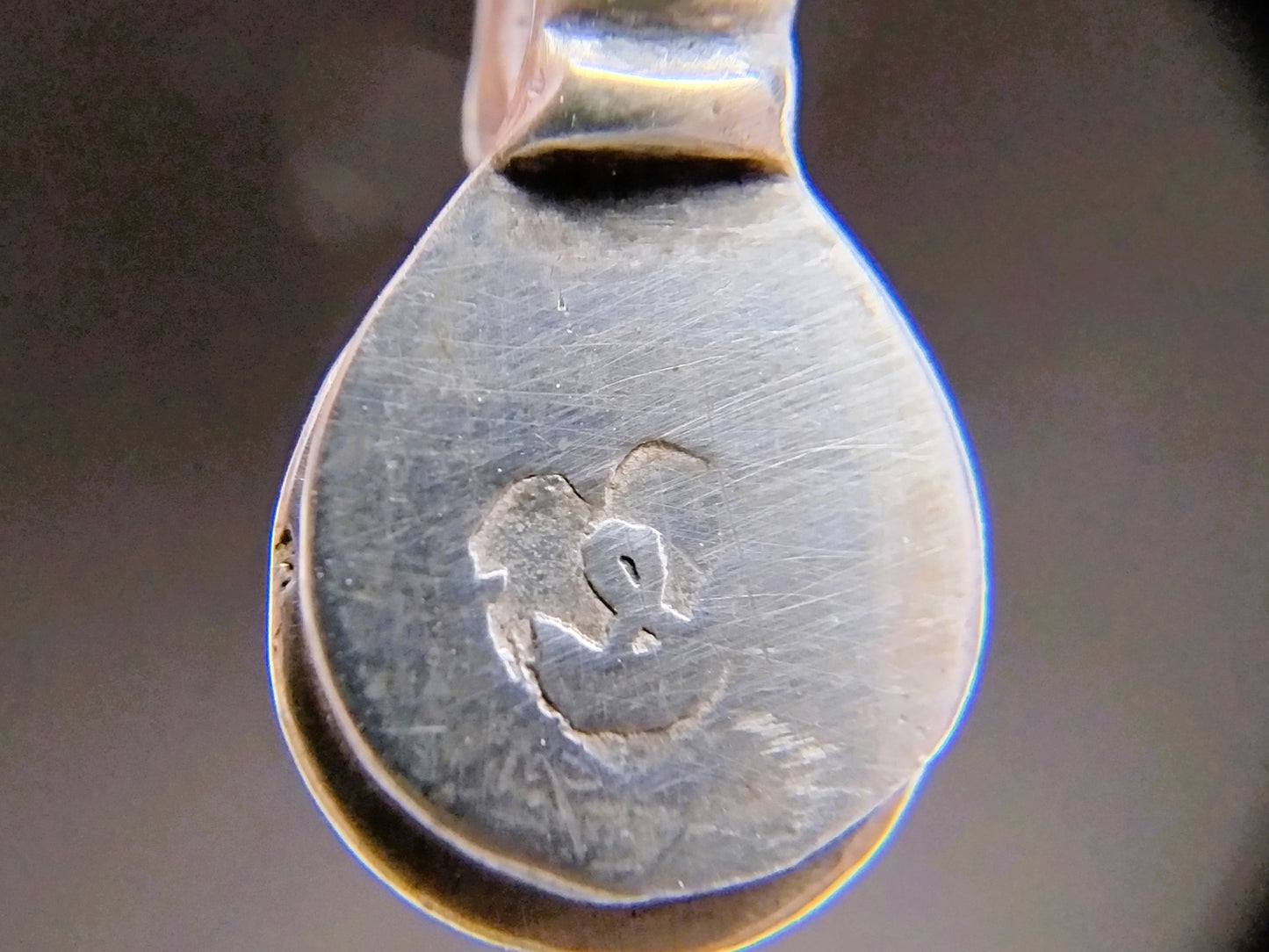 Zilveren miniatuur haardtang, A. van Geffen, Amsterdam, 1768