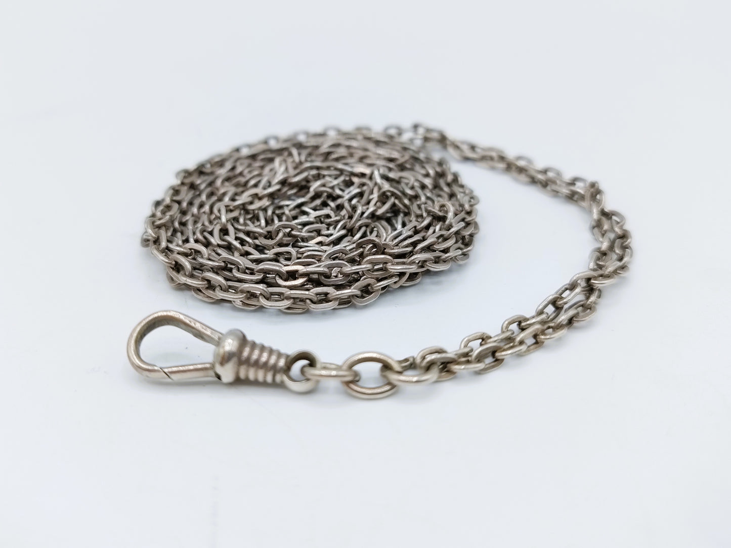 Silver watch chain, 74 cm.