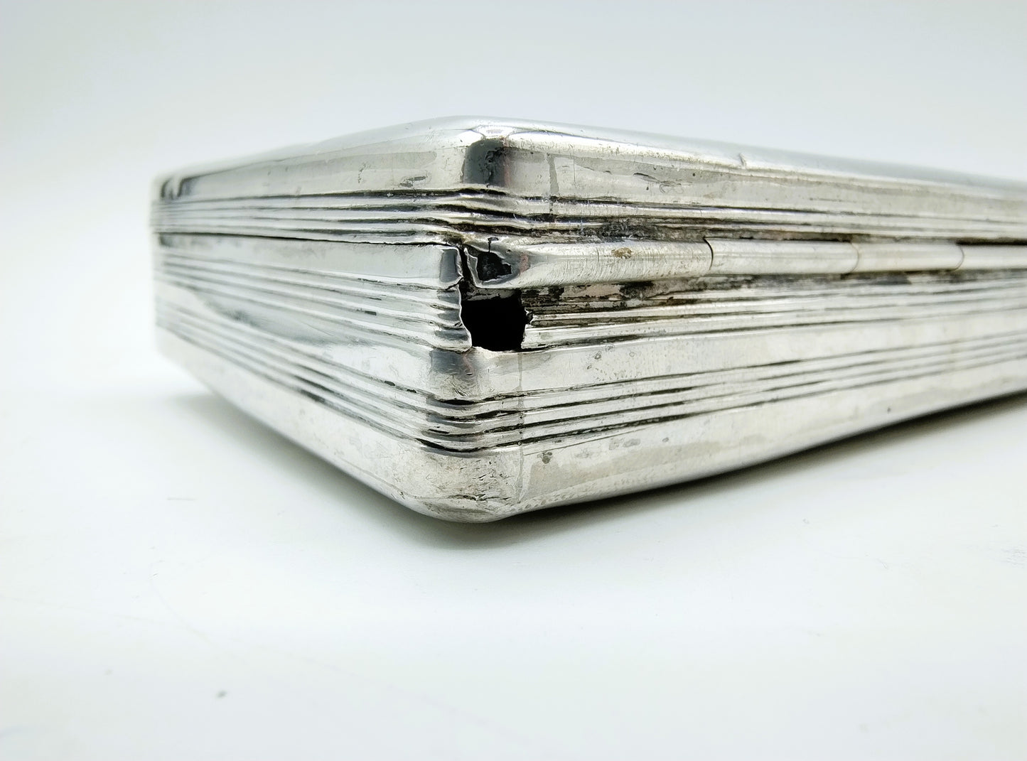 Silver tobacco box, E. Denekamp, Schoonhoven, 1838