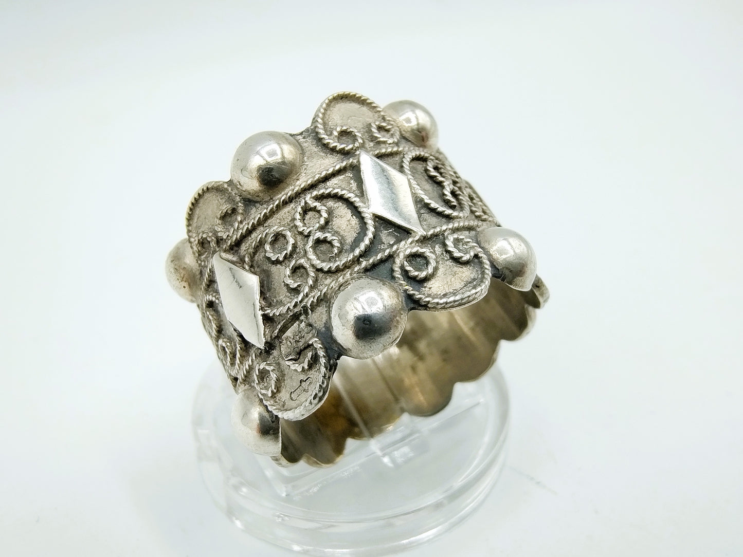 Silver Zeeland cap ring, Ceesanne, Middelburg, 20 mm