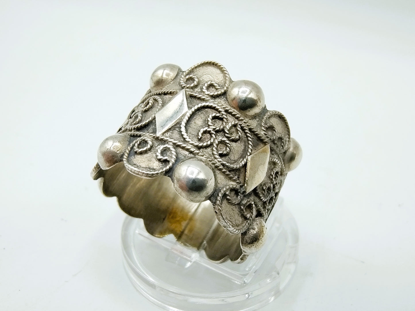 Silver Zeeland cap ring, Ceesanne, Middelburg, 20 mm