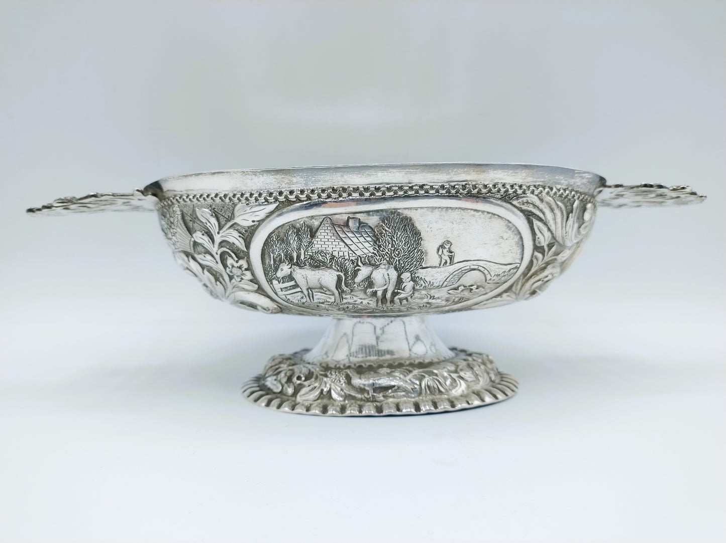 Silberne Schnapsschale, L. van Manen, Sneek, 1857