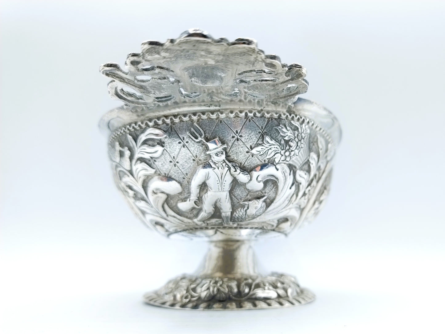 Silberne Schnapsschale, L. van Manen, Sneek, 1857