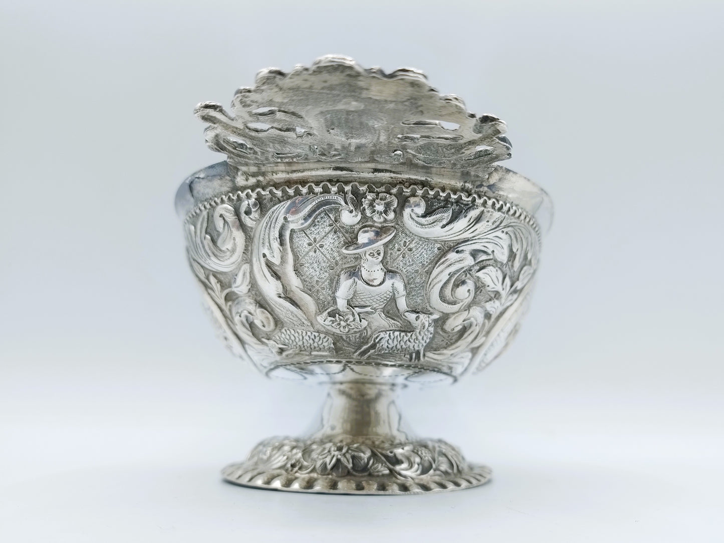 Silberne Schnapsschale, L. van Manen, Sneek, 1857