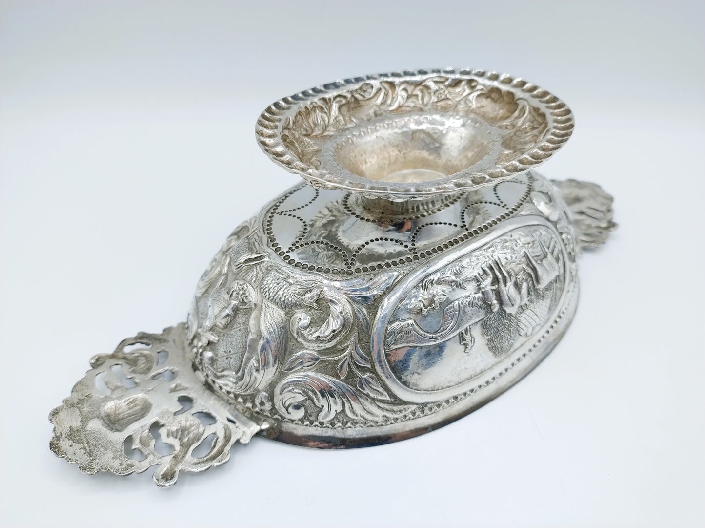 Silberne Schnapsschale, L. van Manen, Sneek, 1857