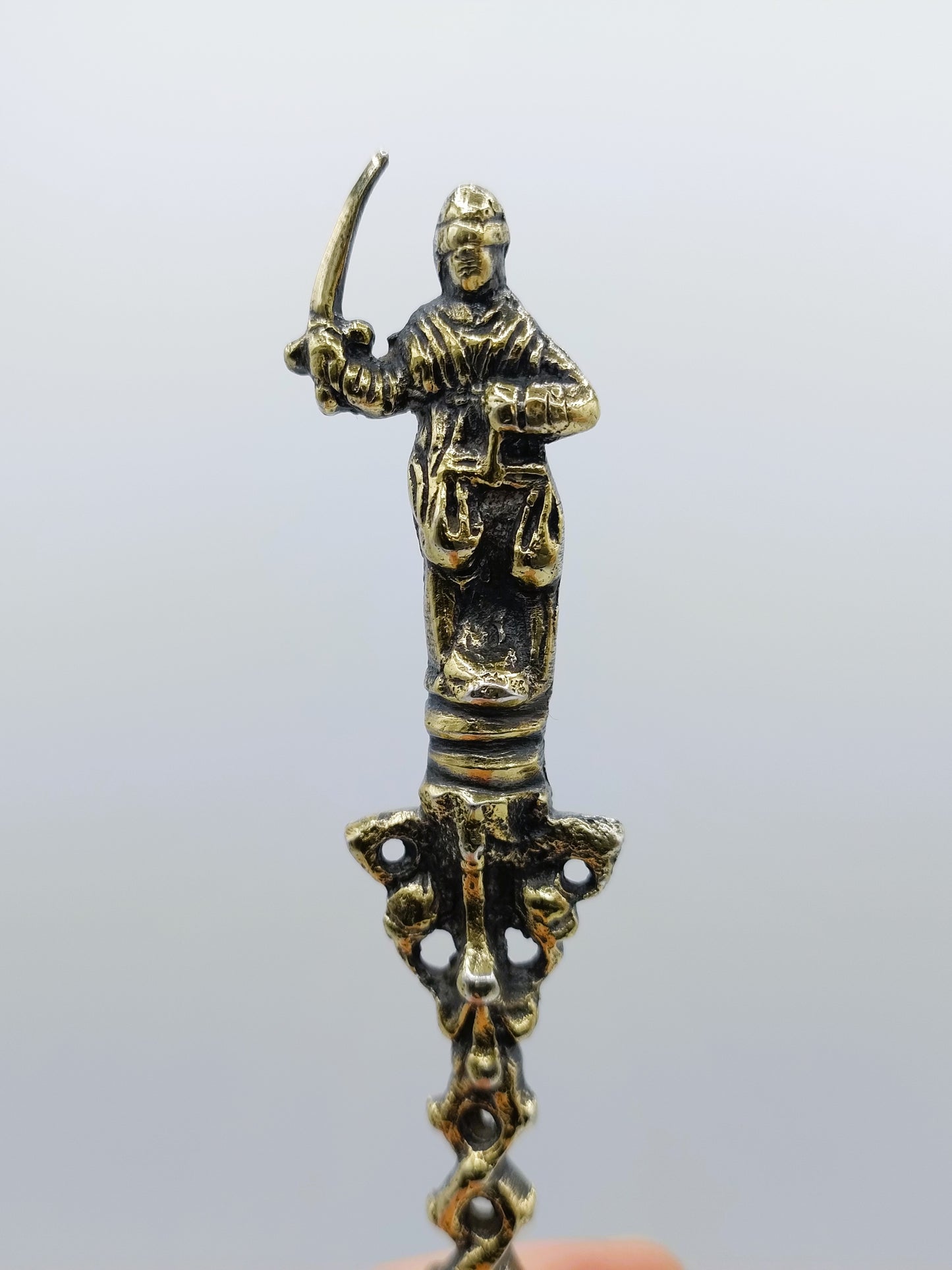 Silver occasional spoon, pseudo hallmarks Amsterdam, 19th century