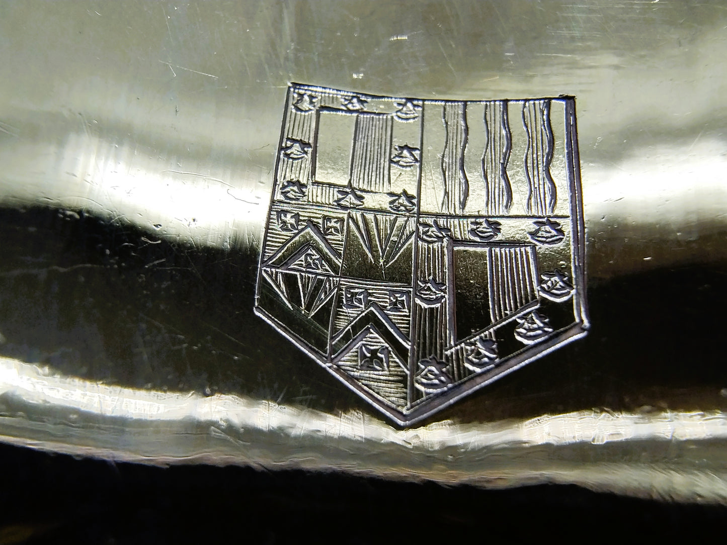 Silver occasional spoon, pseudo hallmarks Amsterdam, 19th century