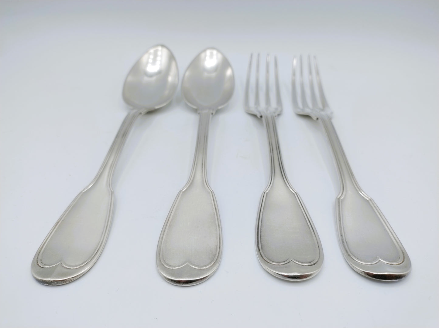 2 Silver cutlery, Maison Deniére, Paris, 1853