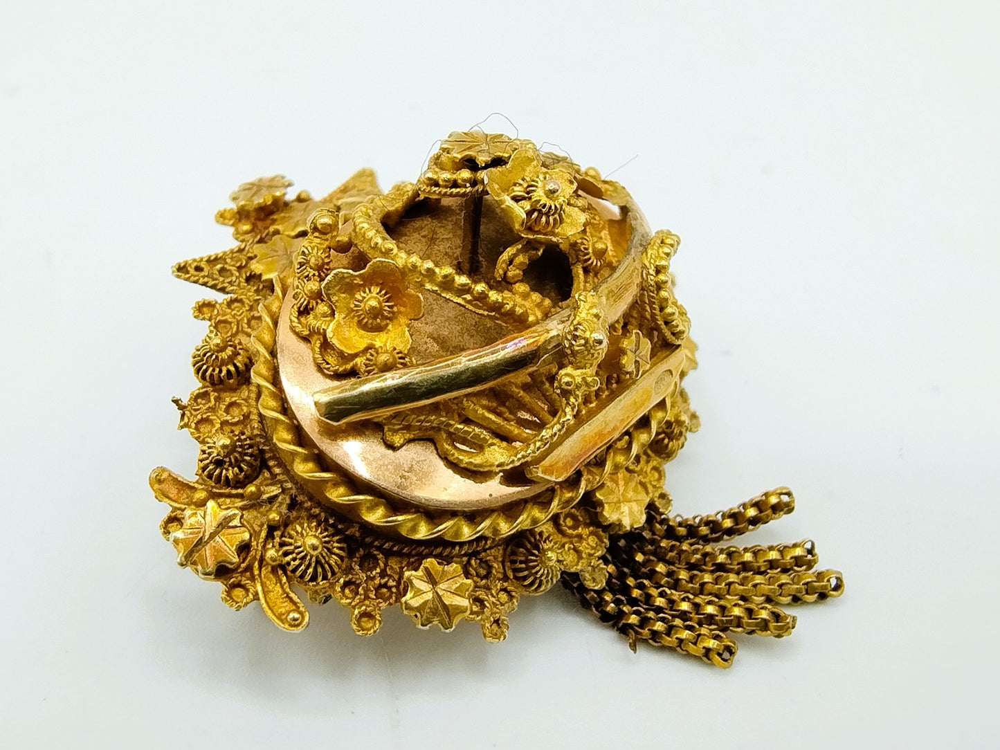 Gold brooch, traditional costume, 19th century