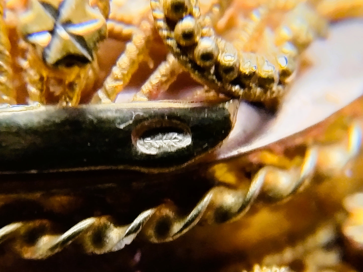 Gold brooch, traditional costume, 19th century