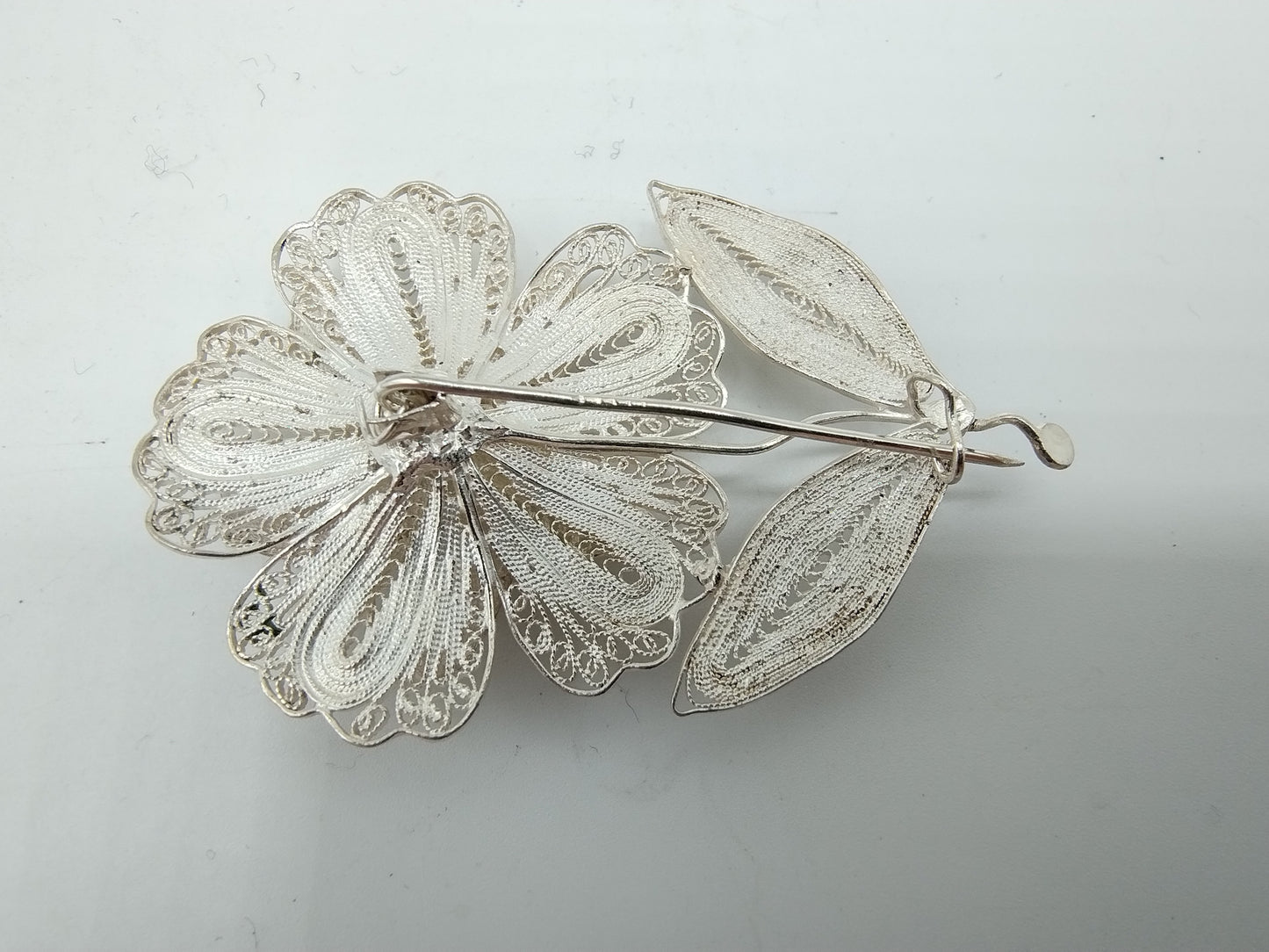 Zilveren filigrein broche, 835