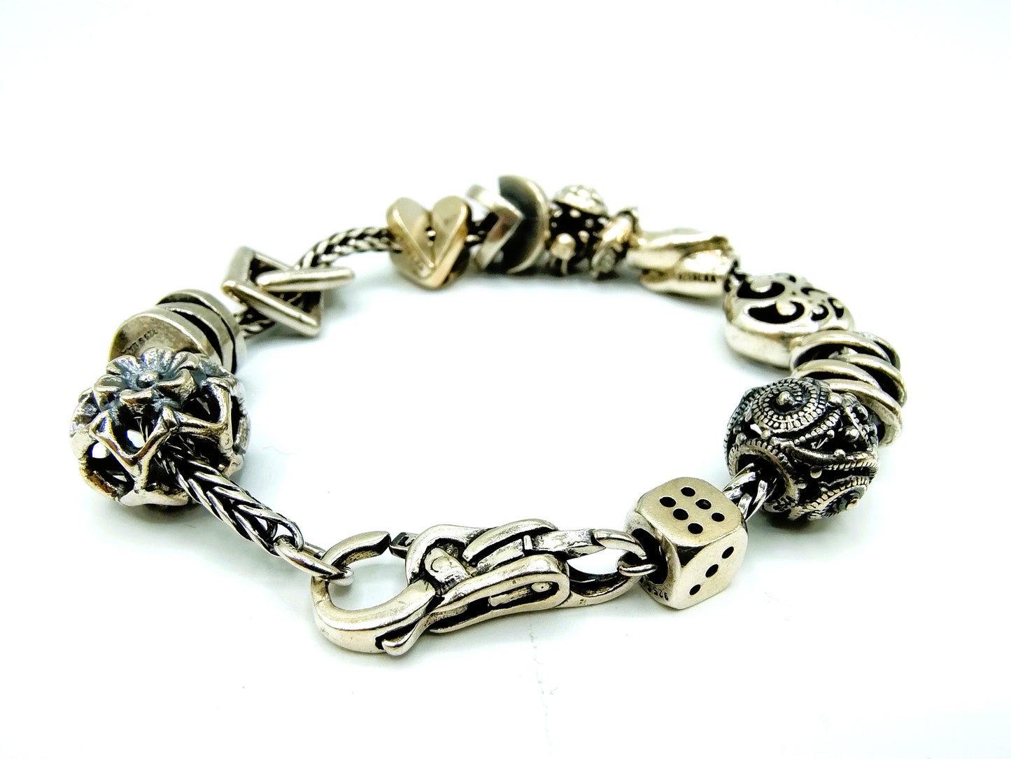 Zilveren bedelarmband van Trollbeads, 20,5 cm