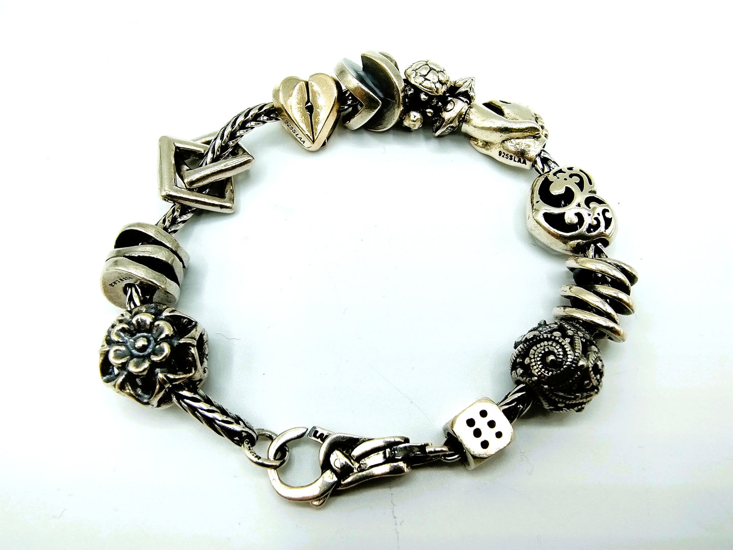 Zilveren bedelarmband van Trollbeads, 20,5 cm