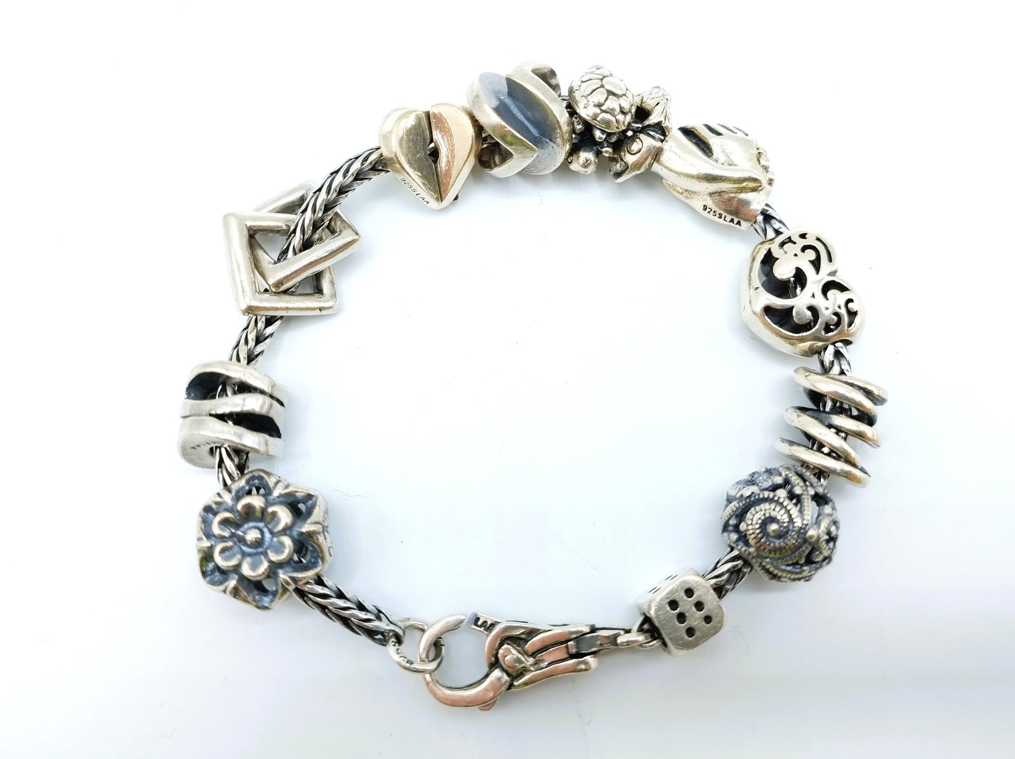 Zilveren bedelarmband van Trollbeads, 20,5 cm