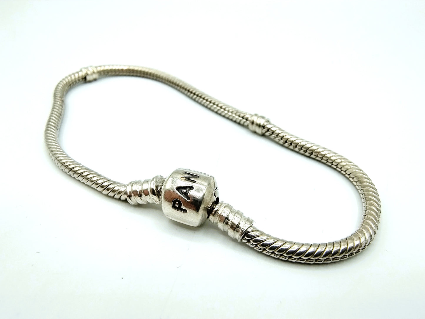 Zilveren Pandora armband, basic, 21 cm